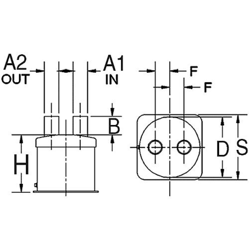 2 Vernalift MufflerTop In/Top out