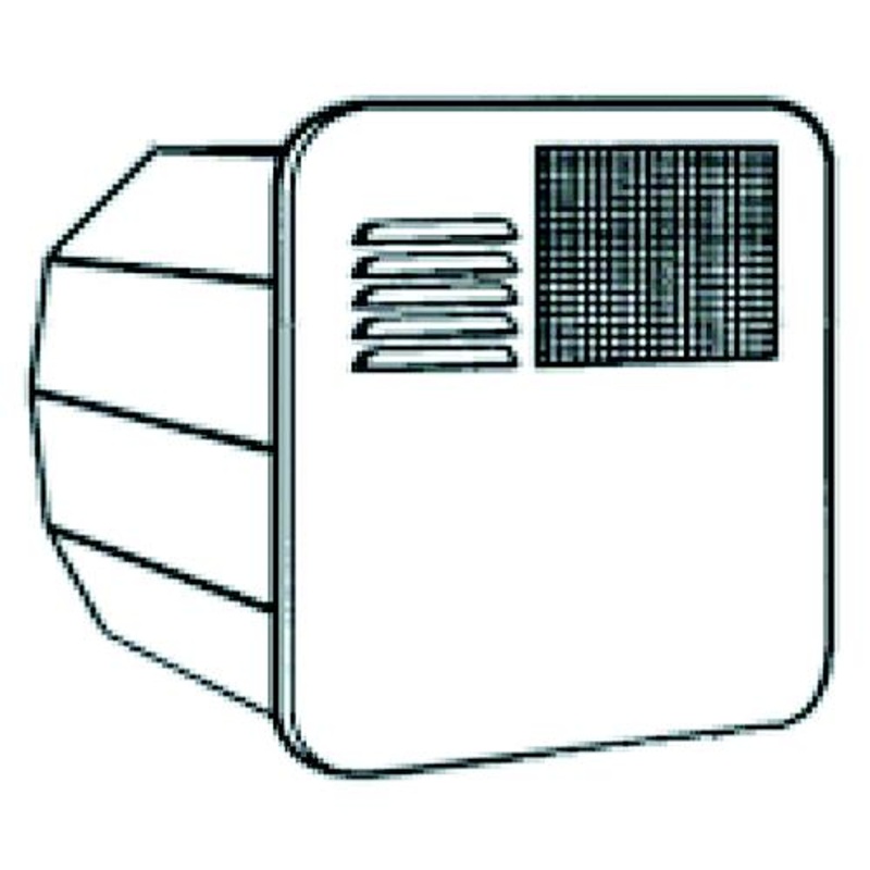 Suburban Water Heater Radius Door, Polar White