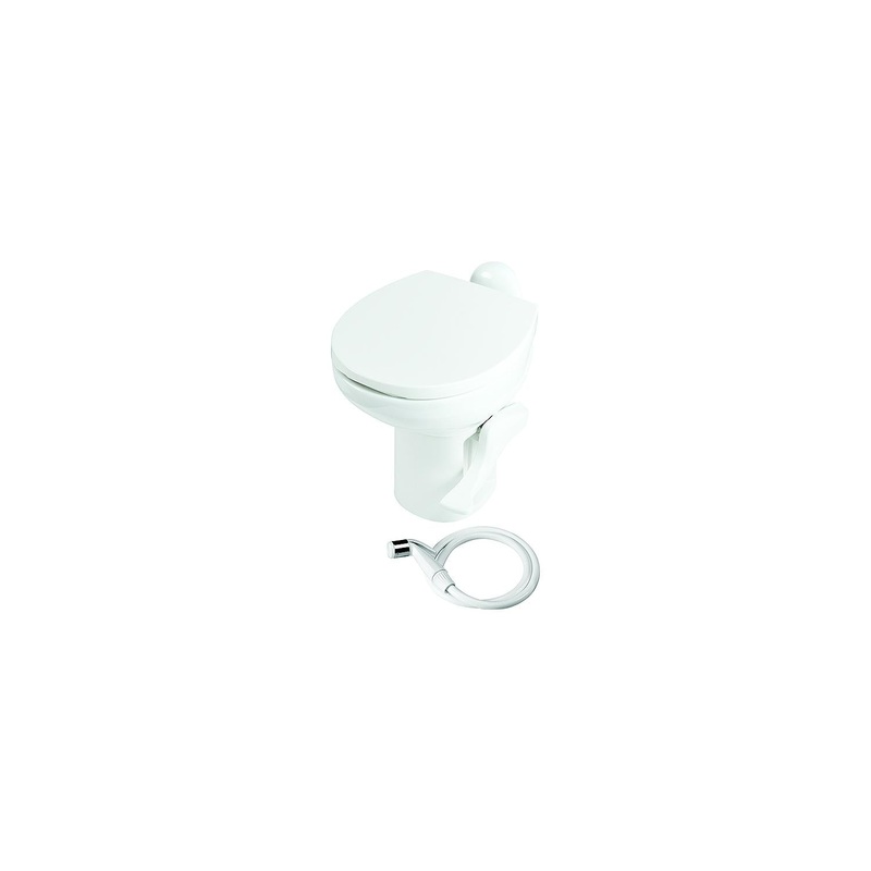 Thetford 42060 Aqua-Magic Style II China Toilet, High Profile, White w/Sprayer