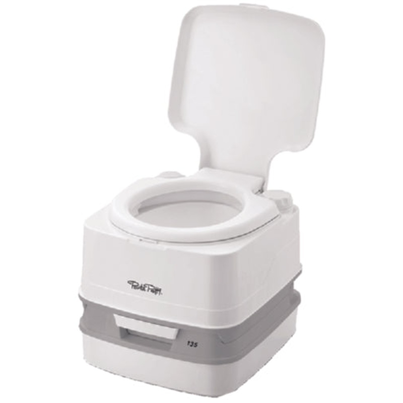 Thetford 92861 Porta Potti 135, White w/Hold Down Kit, 2.6 Gal.