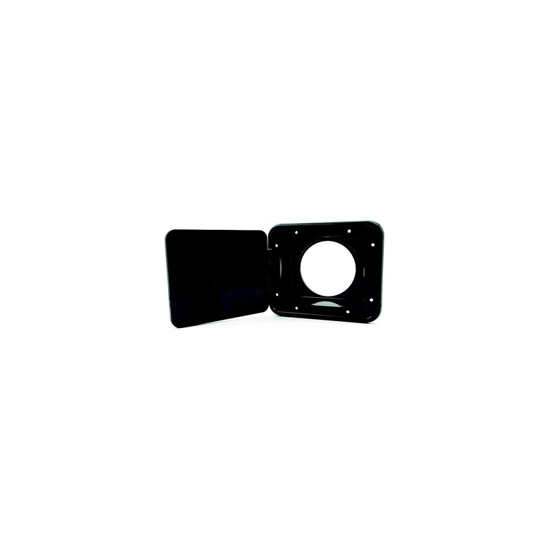 Thetford 94303 Storage/Sewer Hose Hatch w/Thumb Lock, Black