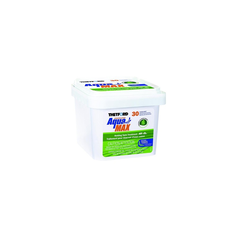 Thetford 96665 AquaMax Holding Tank Treatment, 30-Pack Toss-Ins, Summer Cypress Sent
