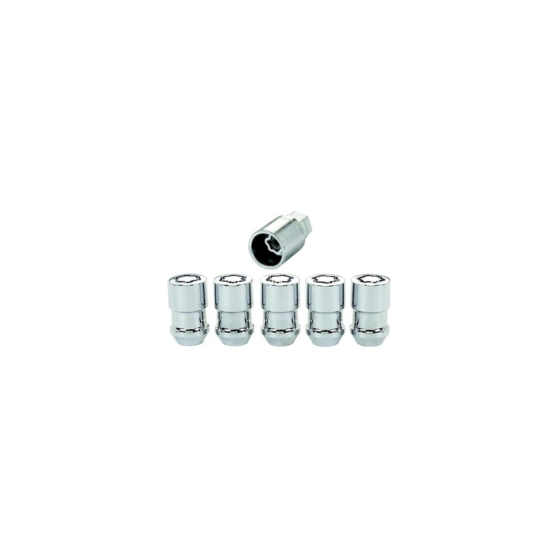 WHEEL LOCK 1/2 -20 CHROME 5/PK