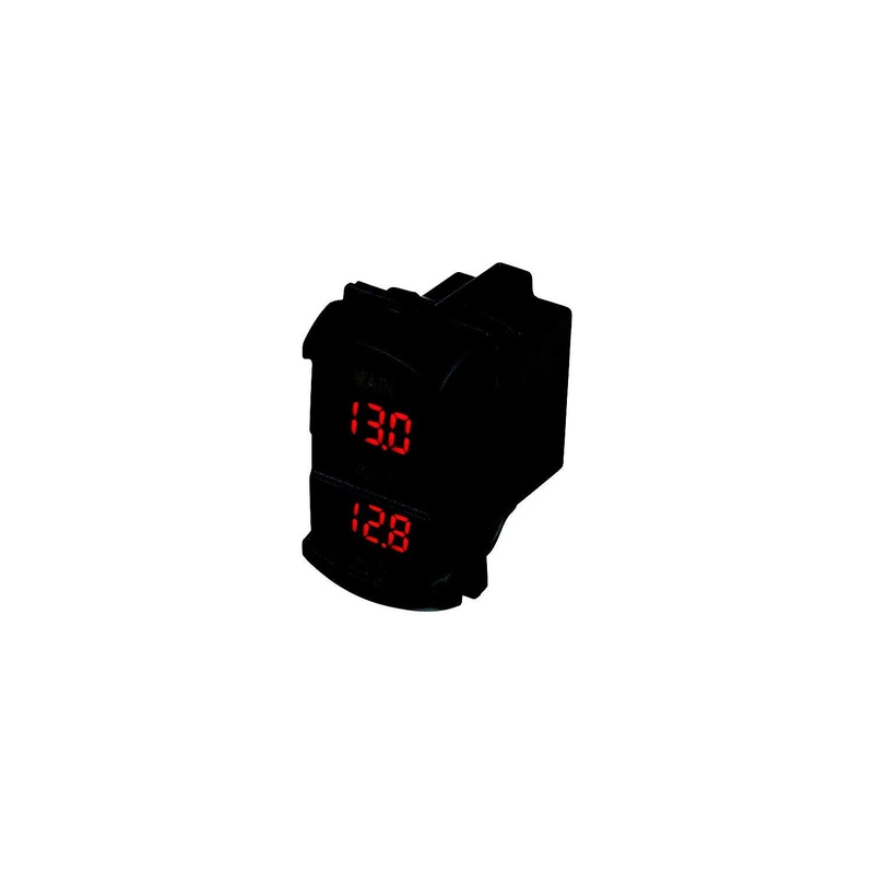 Cobra Dual Voltmeter – Rocker Switch Style