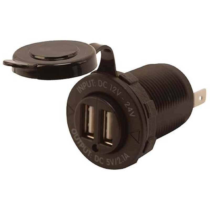 Sea-Dog 426503 Double USB Power Socket w/o Light