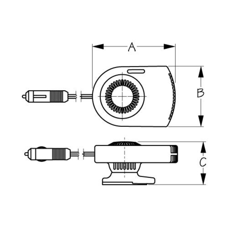 Sea-Dog 450150 Ceramic Heater, 12V