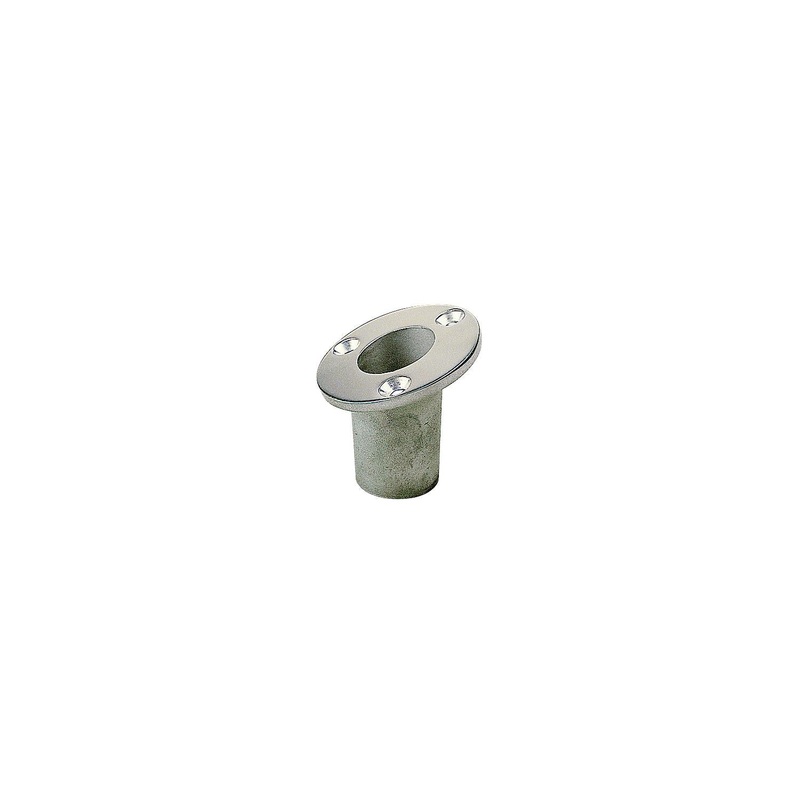 SeaDog 491713 Flush Mount 25 Degree Flag Pole Socket – #12 Fastener – Investment Cast 316 Stainless