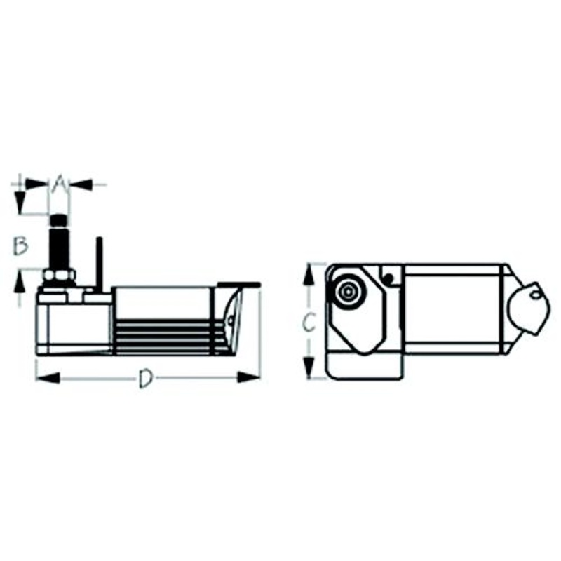 SeaDog Powder Coated Aluminum & Stainless Waterproof Heavy Duty 12V Wiper Motor – White Finish