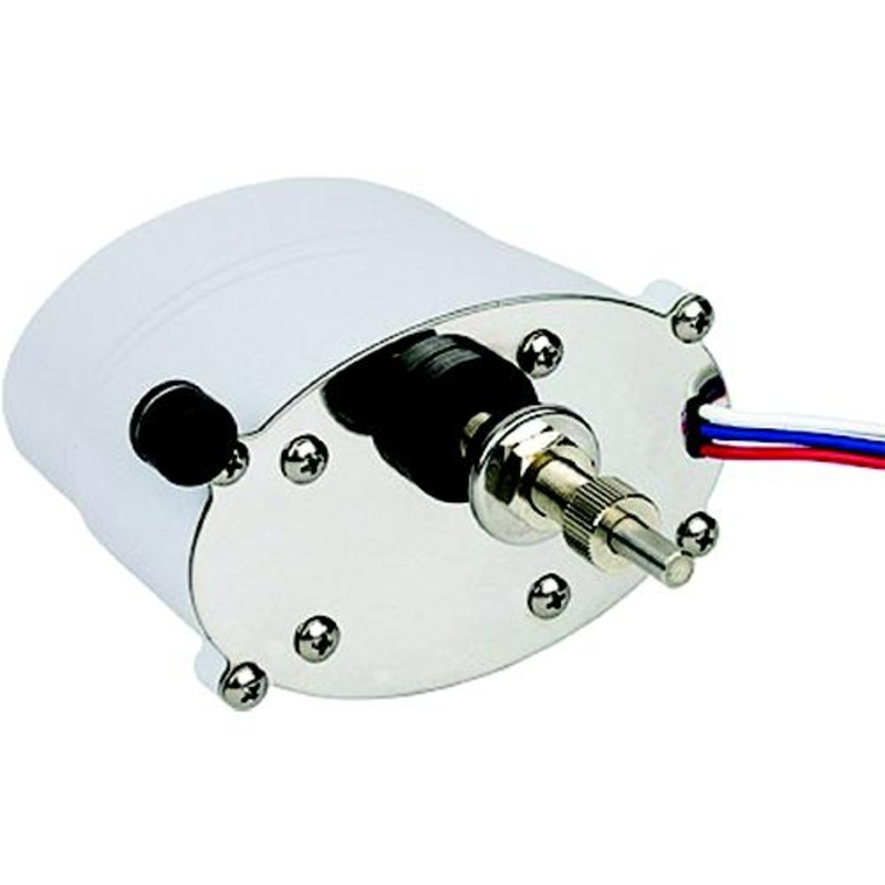 SeaDog Powder Coated Aluminum & Stainless Waterproof Standard 12V Wiper Motor – 2-1/2 Shaft – White Finish
