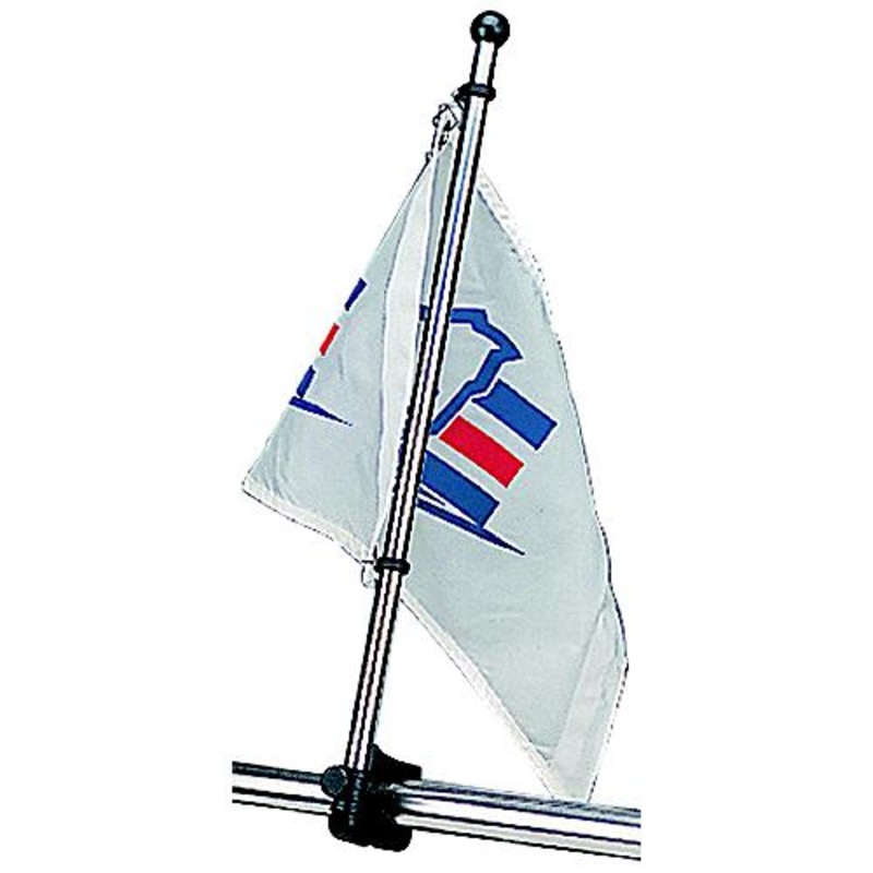 SeaDog Adjustable Rail Mount Flagpole – Injection Molded Nylon / Stainless