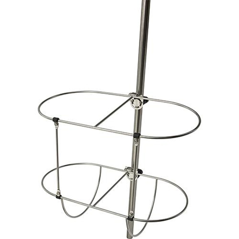 SeaDog Rail Mount Dual Boat Fender Holder Storage Rack – 7/8 to 1