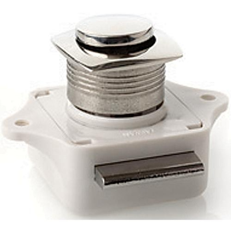 SeaDog 225320 Push Button Rim Latch – Square / Round – Stainless/Plastic Housing