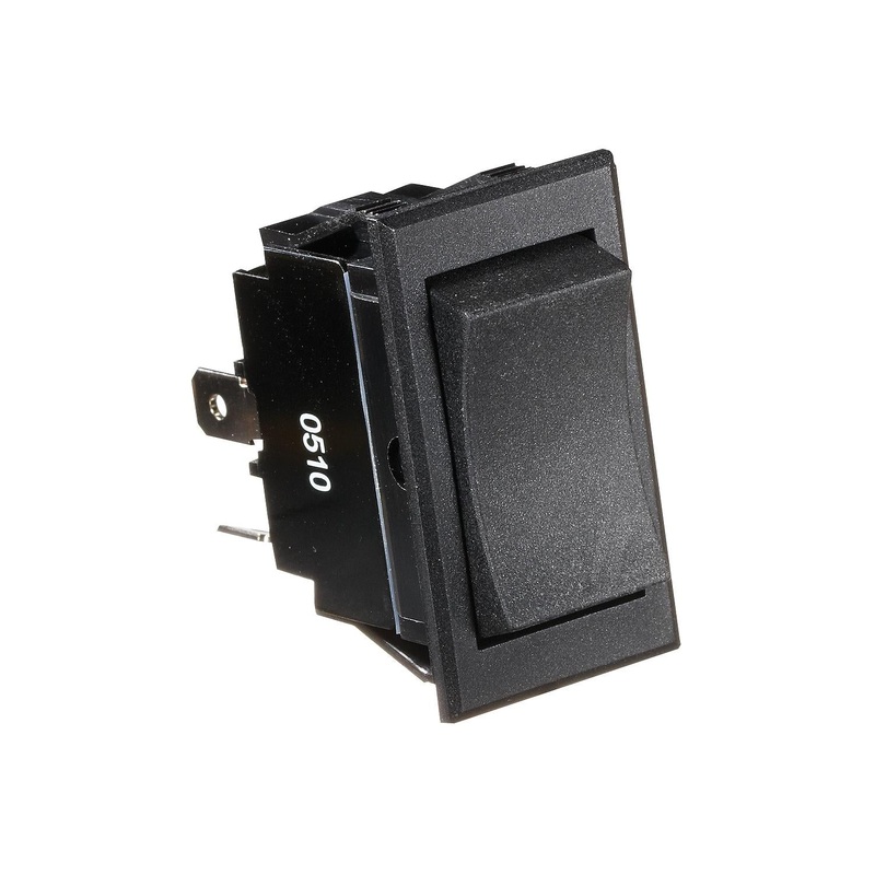 SWITCH-ROCKER 20A 4-TERM BLACK