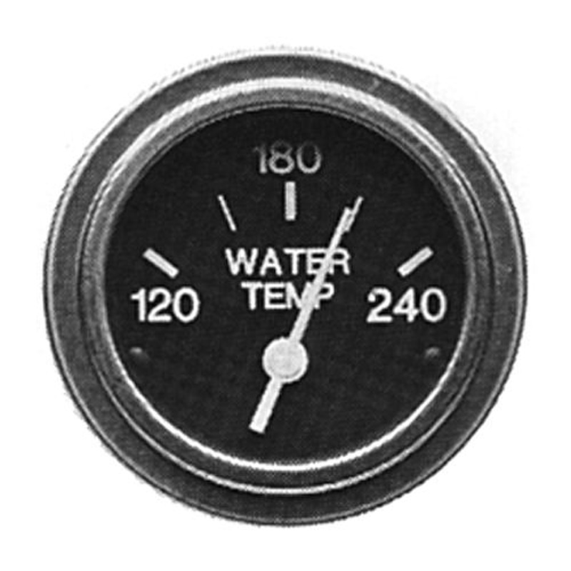 Sierra 80590P Heavy Duty Series 2 Electric 120-240 F Dial Range Water Temperature Gauge & Requires D Sender Code