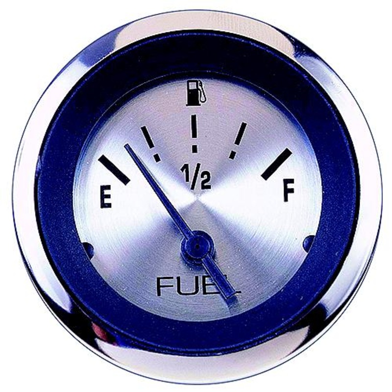 Sierra 63477P Sterling Series 2 Stainless Steel Fuel Gauge & Requires F Sender Code