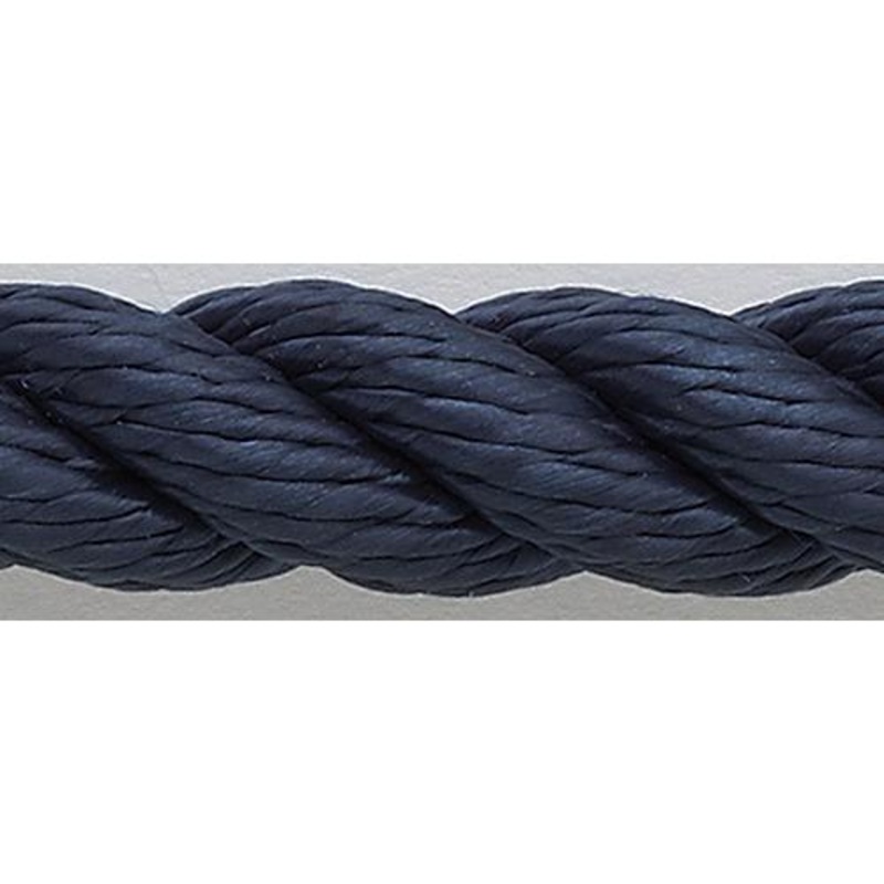 3 Strand Nylon Dockline, 1/2 x 15 Navy