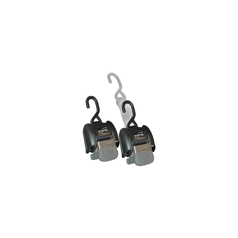 BoatBuckle G2 Retractable Transom Tie-Downs Stainless Steel Up to 43 (2 Per Pack)