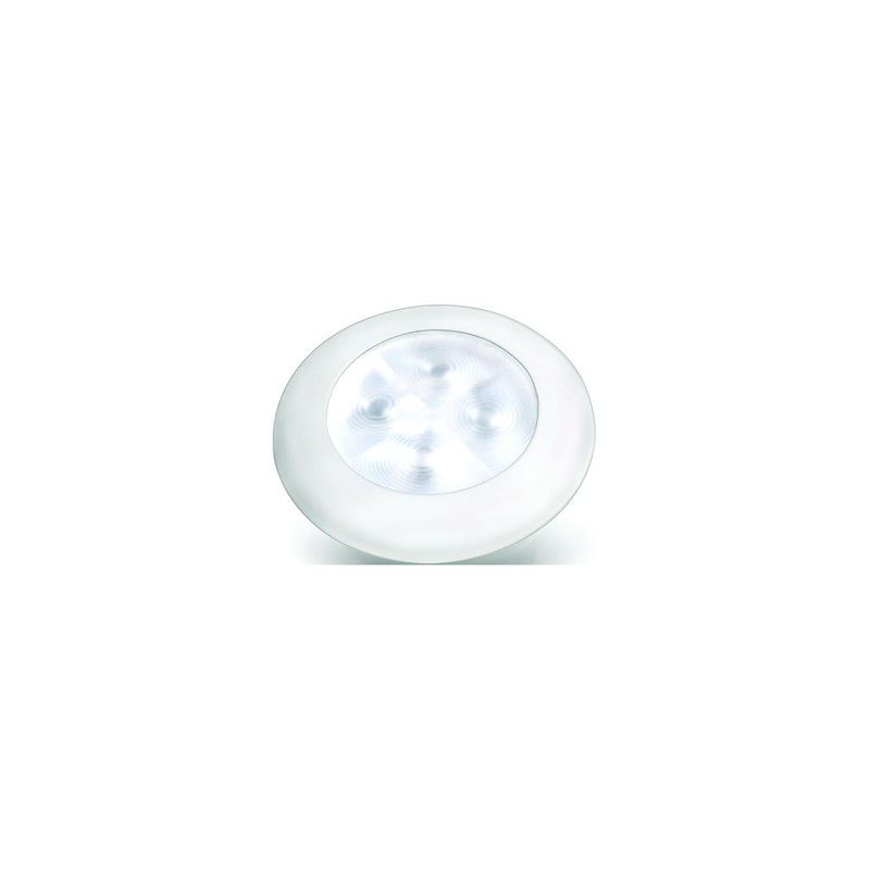 WHITE 12VCTY LIGHT PLASTIC RIM