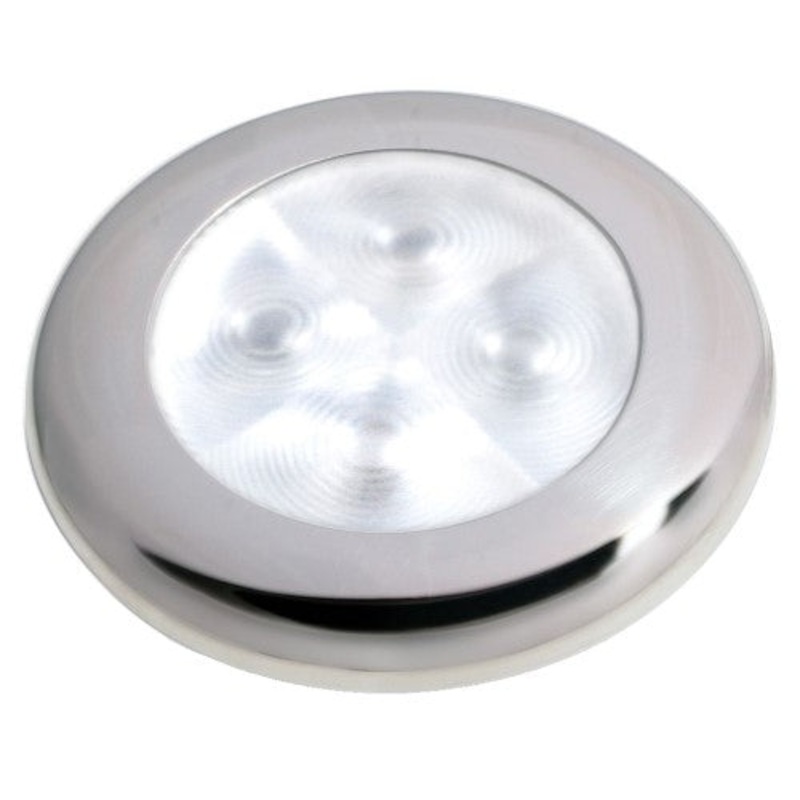 WHITE 12VCTY LIGHT PLD S/S RIM