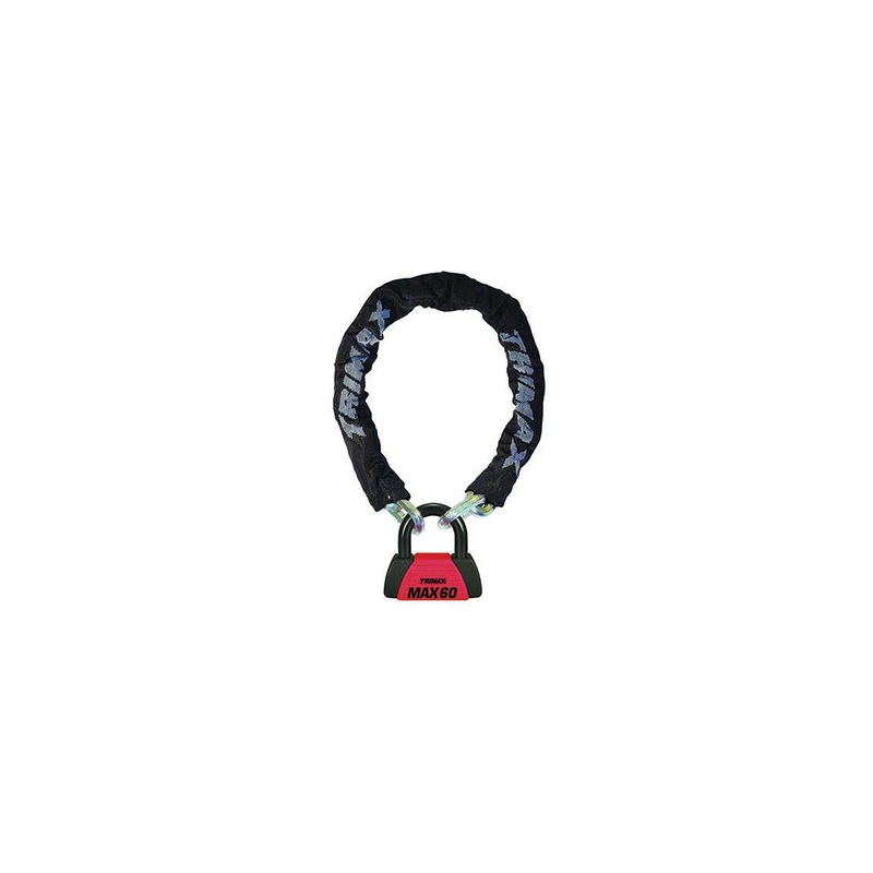 Trimax THEX5060 Super Chain Combo Set Includes Max 60 Disc U-Lock and 5′ x 12mm Chain