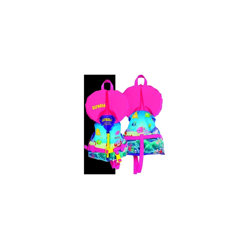 Airhead 1008901A Reef Infant Nylon Vest, Infant, Pink Reef / Sea Life Theme
