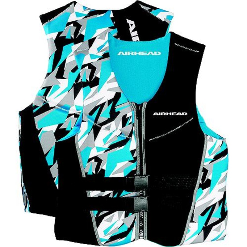 Airhead 1500208BBL Adult Cool Neolite Kwik-Dry Life Vest, Blue Camo, Men’s Sm