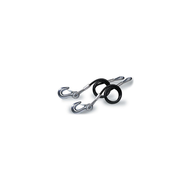 Tie Down Engineering 36 Black Vinyl Jacketed Hitch Cables With S Hooks – Sold as Pair