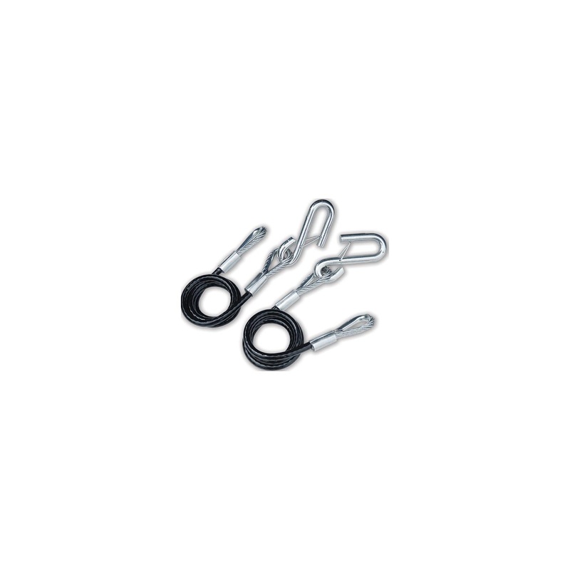 Tie Down Engineering 59545 36 Black Vinyl Jacketed Hitch Cables With S Hooks – Sold as Pair