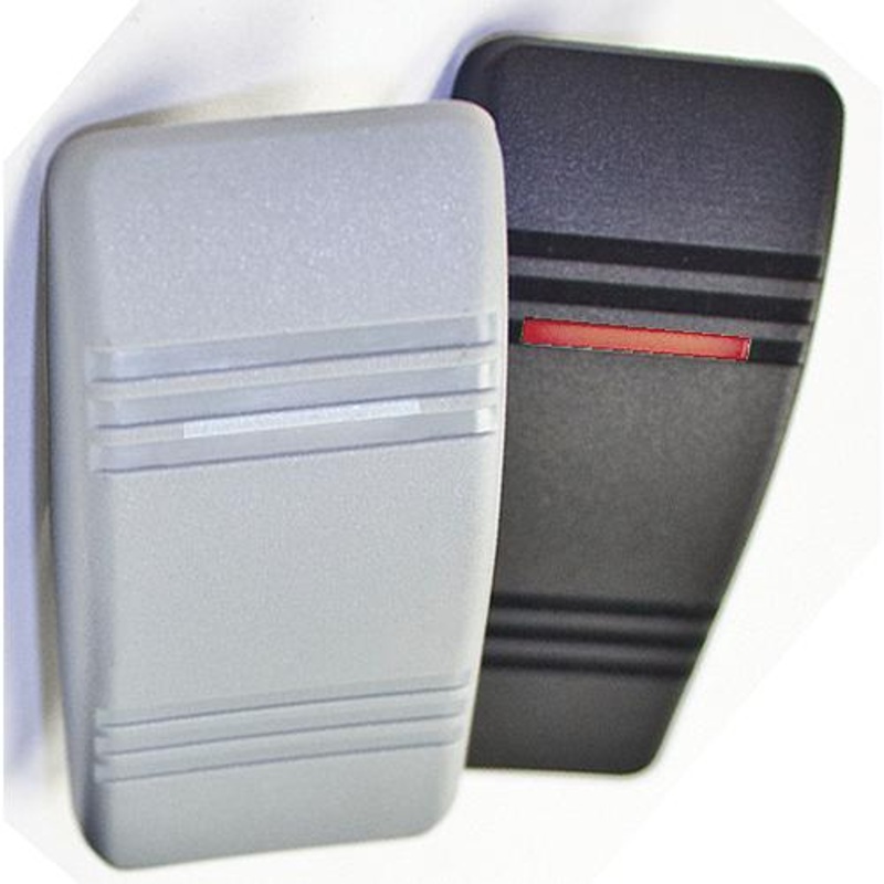 Contura III Illuminated Weather Resistant Rocker Switch, On/Off, Gray & Black