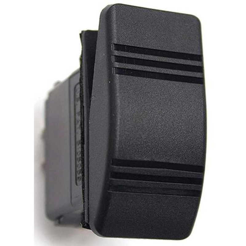 Contura III Non-Illuminated Weather Resistant Rocker Switch, On/Off/On, Black