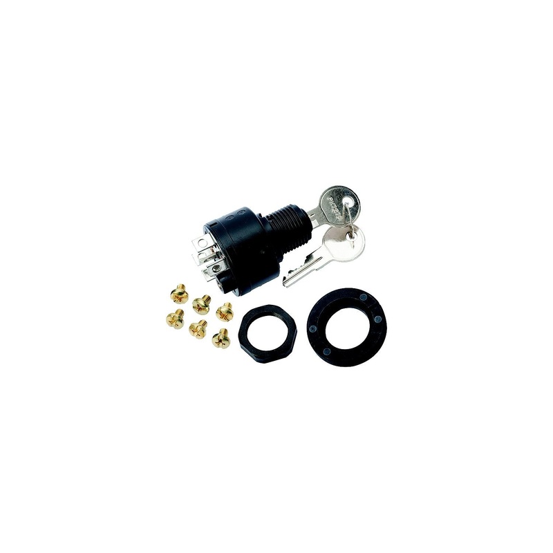 Sierra MP39760 Magneto 3 Position 5/8 Polyester 5 Screw 1 Boss Terminal 12V 15 Amp Ignition Starter Switch