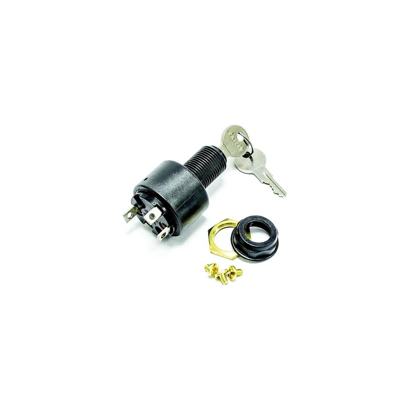 Sierra MP39780 Conventional 3 Position 5/8 Polyester 3 Screw Terminal 12V 15 Amp Ignition Starter Switch
