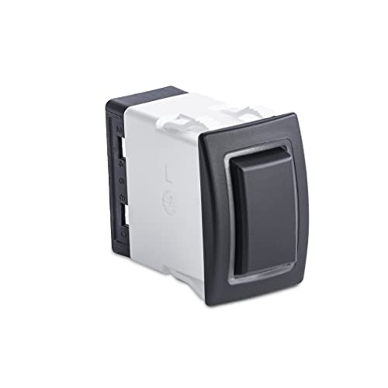 Sierra RK40690B Rocker Switch w/Halo LED Light, ON – OFF – ON (Dependent), SPDT, Blue
