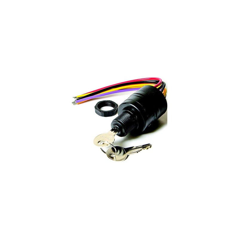 Sierra MP41070-2 Magneto 3 Position 5/8 Polyester 6 Wire Terminal 12V 15 Amp Ignition Starter Switch