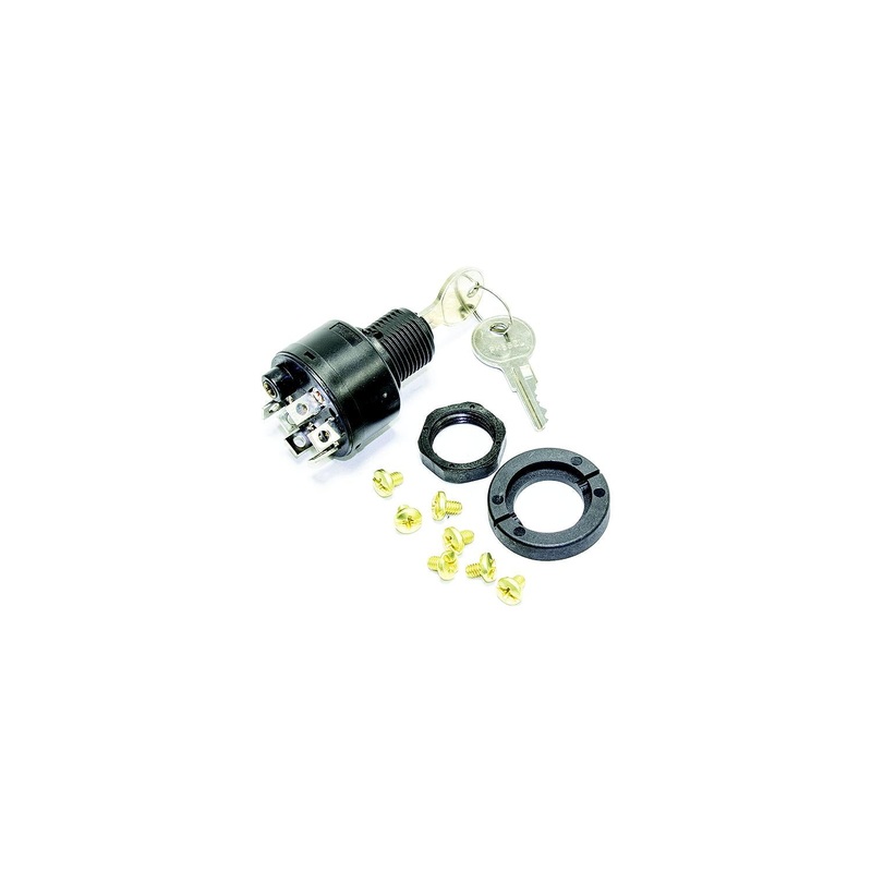 Sierra MP41080 4 Position 5/8 Polyester 6 Screw 1 Boss Terminal 12V 15 Amp Ignition Starter Switch