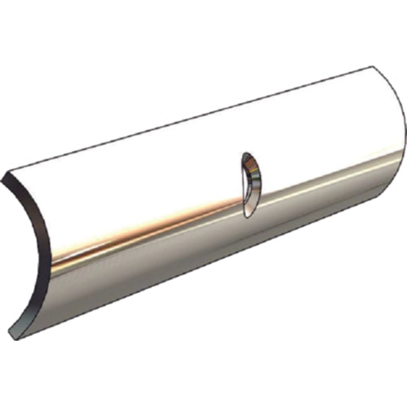 Taco S114511P61 3/4 x 6′ SS Hollow Back Rub Rail