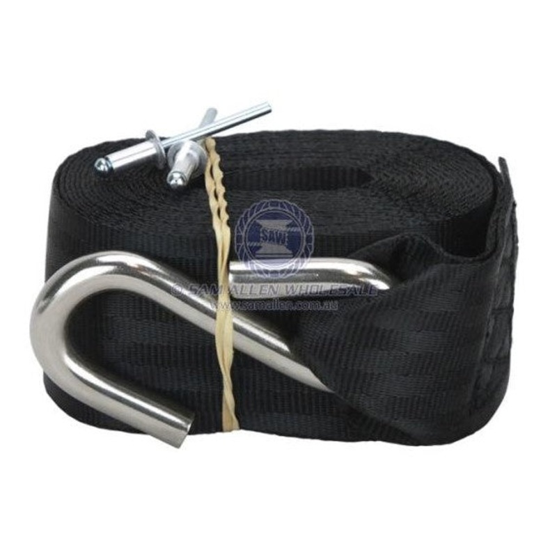 50MM X 4.3M  WEBBING STRAP + S/S S HOOK