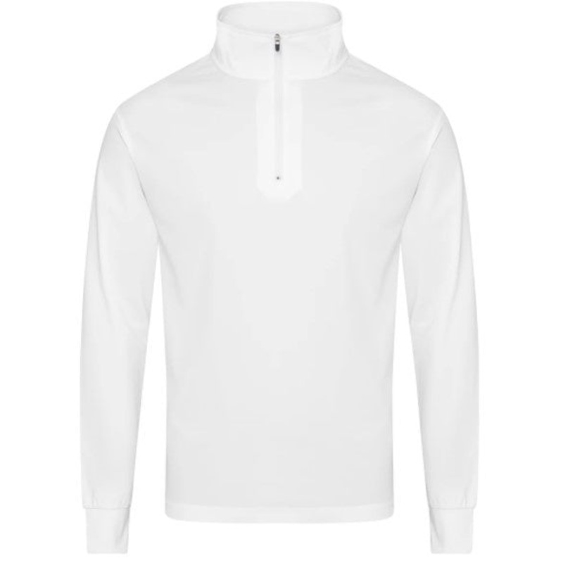BURKE LONG SLEEVE CREW POLO -WHITE