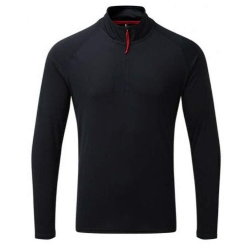 GILL MEN’S UV TEC ZIP NECK LONG SLEEVE TOP – CHARCOAL – SIZE SMALL ONLY