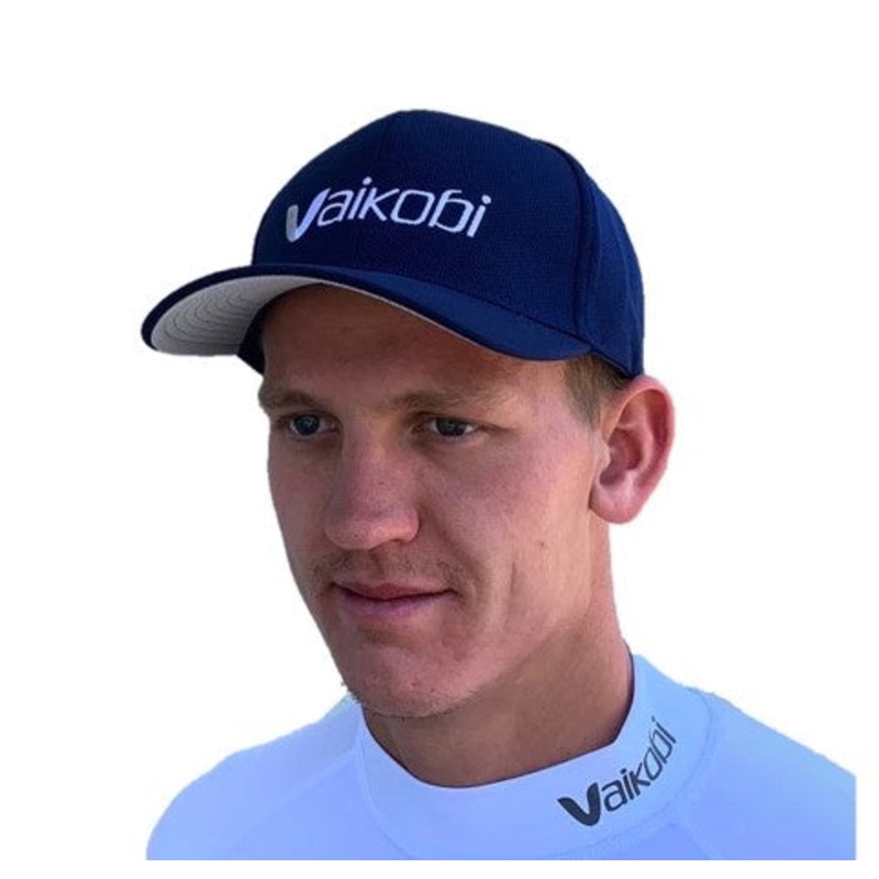 VAIKOBI PERFORMANCE MESH HAT LOGO – NAVY