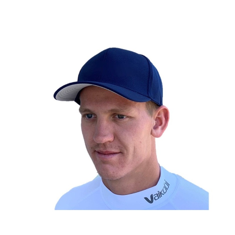 VAIKOBI PERFORMANCE MESH HAT NO LOGO – NAVY