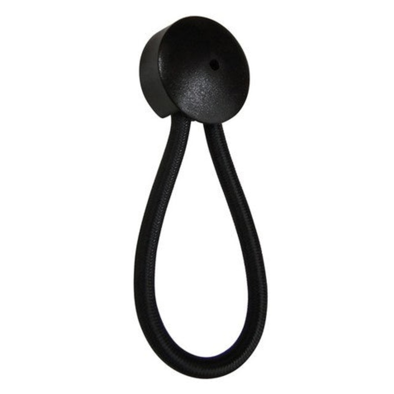 CANVAS SHOCK CORD LOOP 80MM BLACK