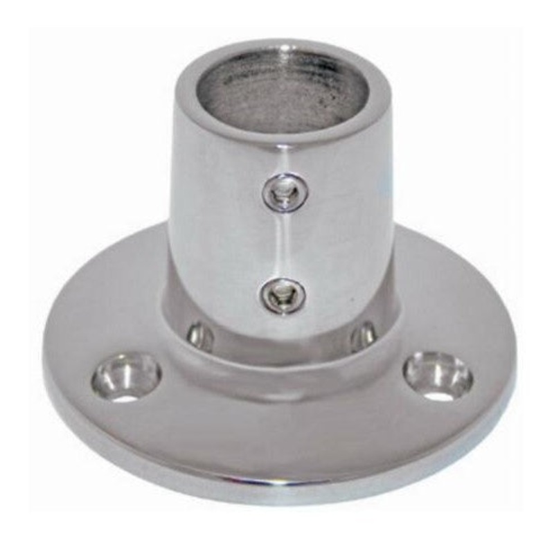 CAST 316 GRADE STAINLESS STEEL RAIL FITTINGS – 90 DEGREE ROUND BASE 22MM