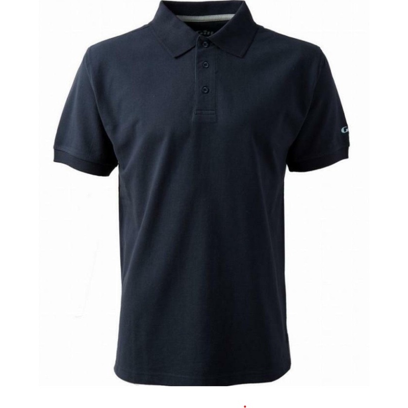 GILL COTTON MEN’S POLO – NAVY – SIZE MEDIUM ONLY