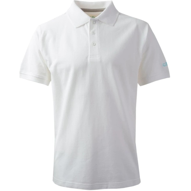 GILL COTTON MEN’S POLO – WHITE – DISCONTINUED STYLE
