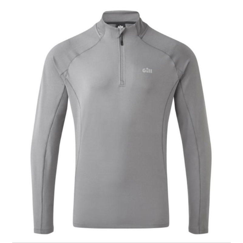 GILL MEN’S HEYBROOK THERM ZIP TOP – STEEL GREY – DISCONTINUED STYLE