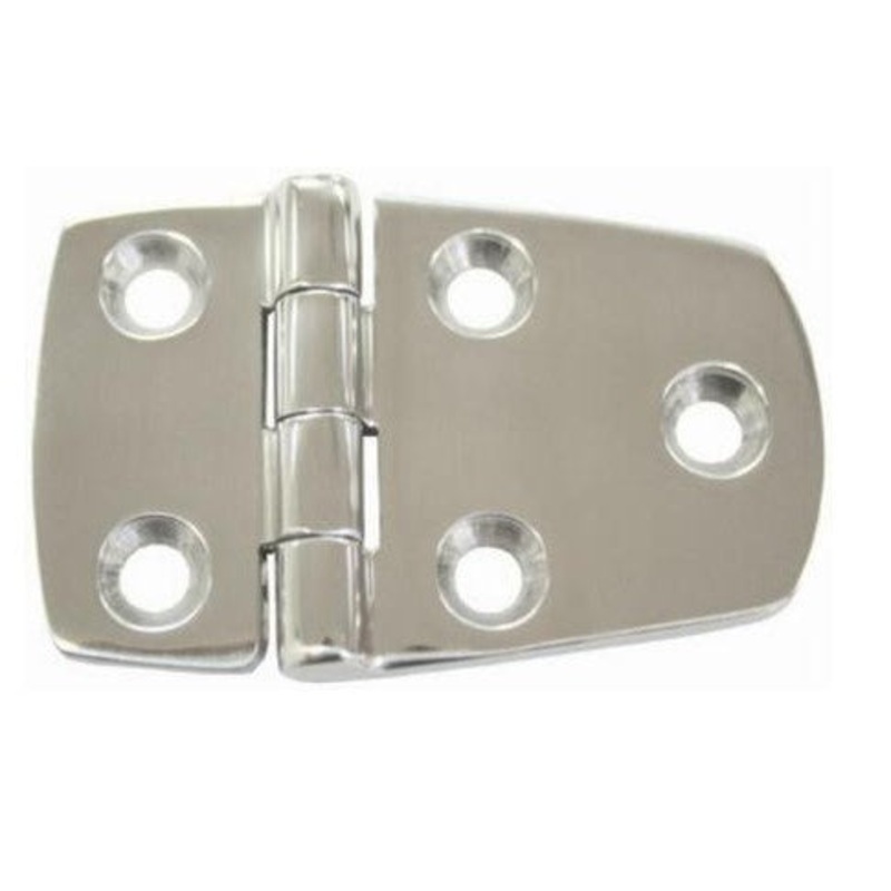 LOW PROFILE HINGE – HALF WIDE 316 STAINLESS STEEL 60MM X 38MM