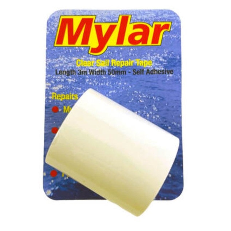 MYLAR CRYSTAL CLEAR SAIL REPAIR TAPE 50MM X 3M