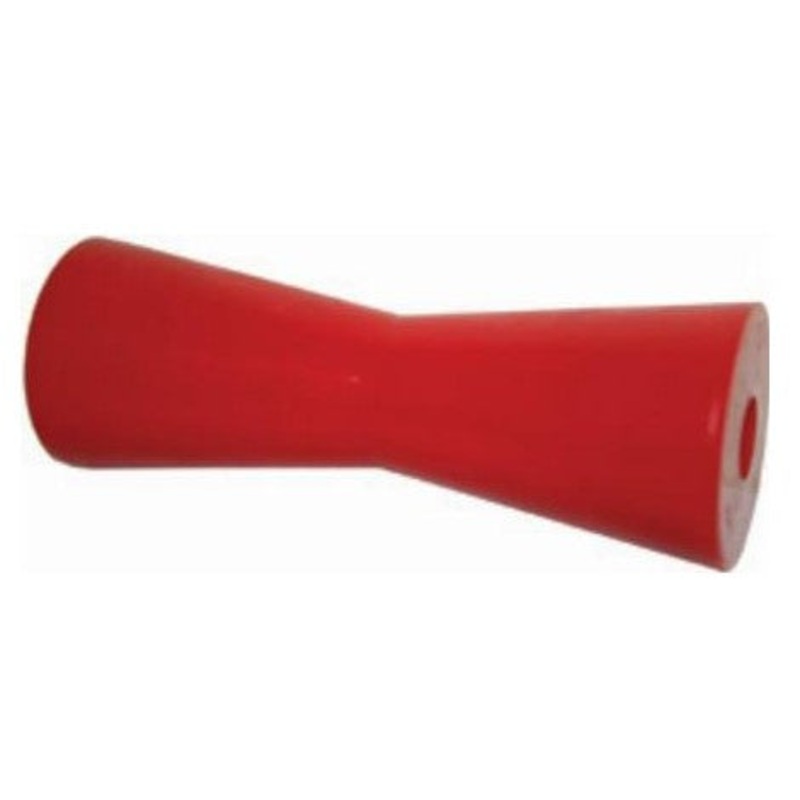 TRAILER ROLLER – POLY RED CONCAVE 200MM