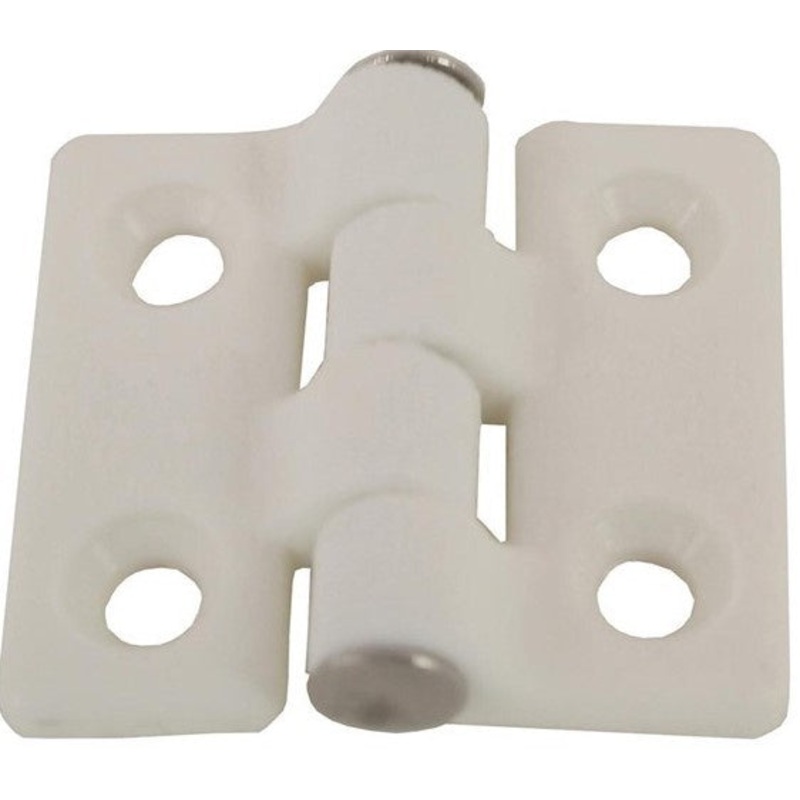 ZYTEL NYLON CABIN HINGES – 40MM (PAIR) WHITE